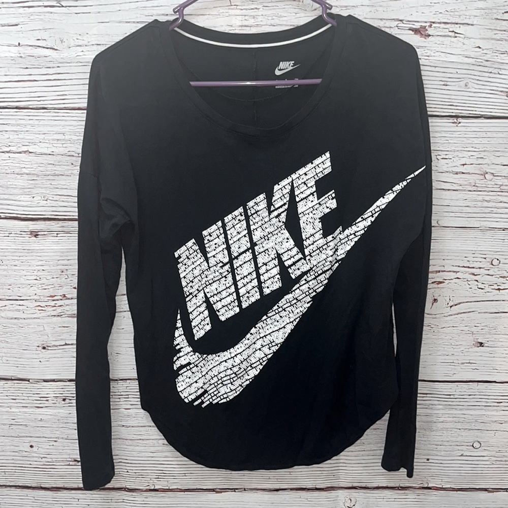 Nike Black Long Sleeve Workout Tee